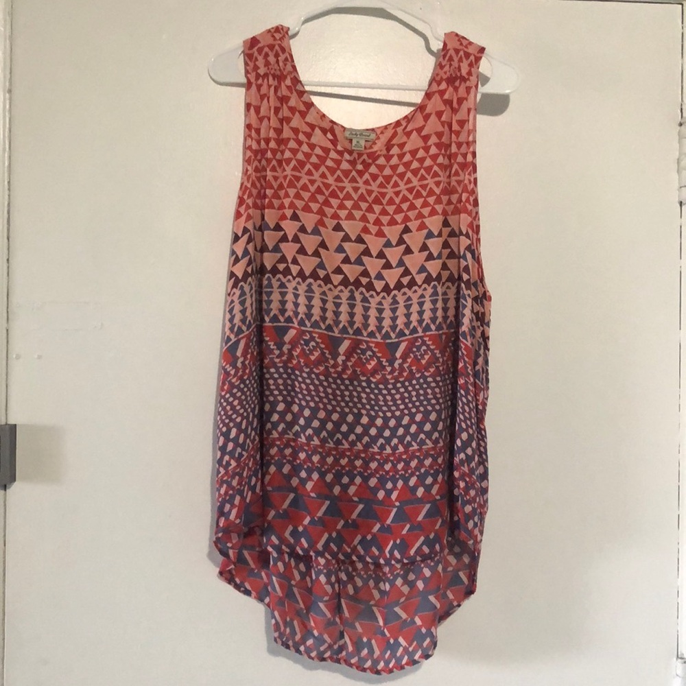 Women's Lucky Brand geometric tank.